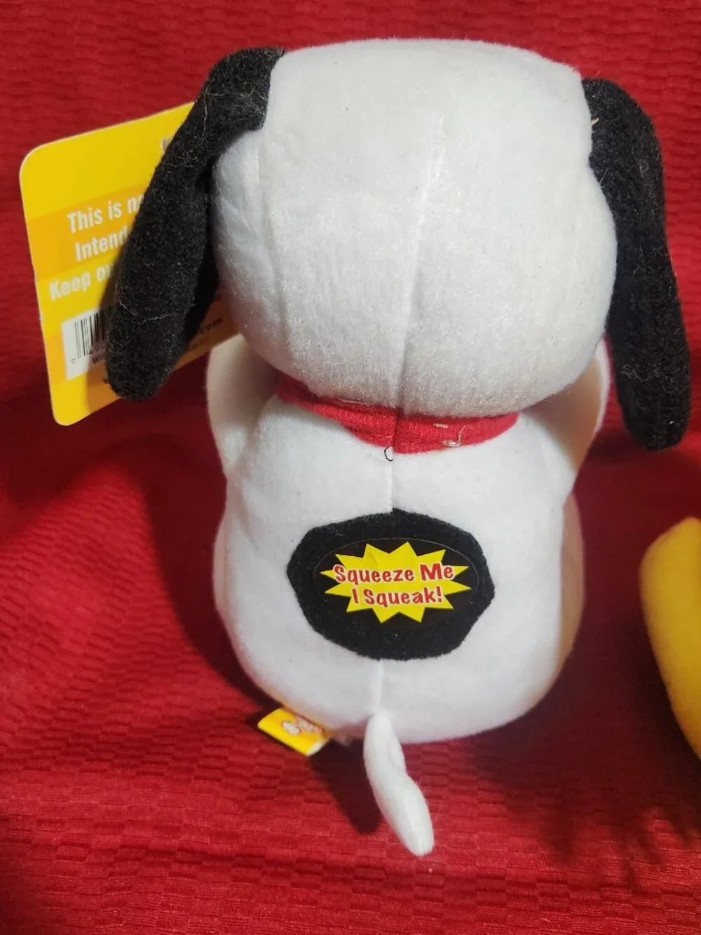 Peanuts Snoopy & Linus Dog Toy Blanket Combo Plush Squeaky NWT 2013 Set